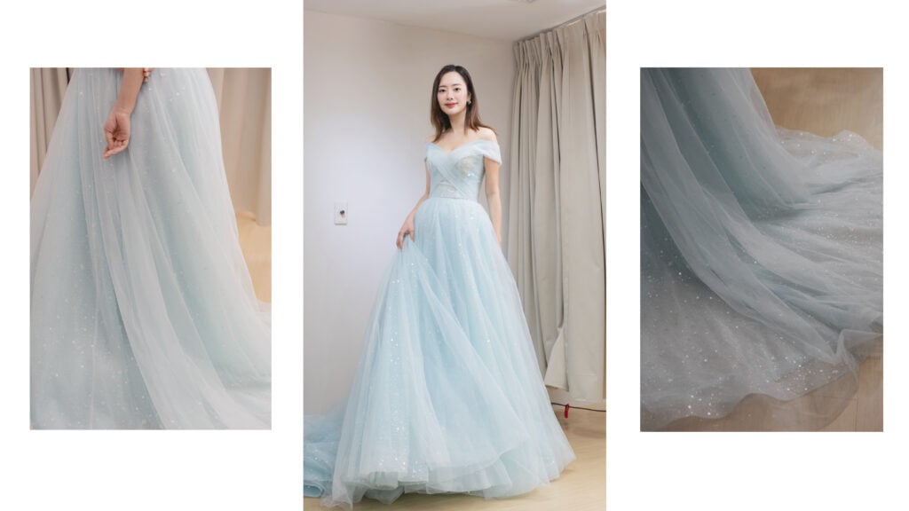 搶先看！拍照特殊款造型禮服，透明不加價新款婚紗試穿心得