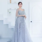 霽藍流詠晚宴禮服