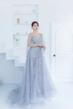 霽藍流詠晚宴禮服