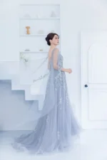 霽藍流詠晚宴禮服