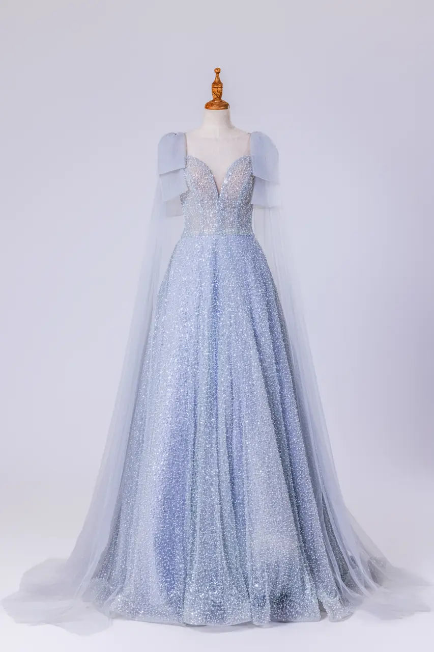湖霧銀輝晚宴禮服