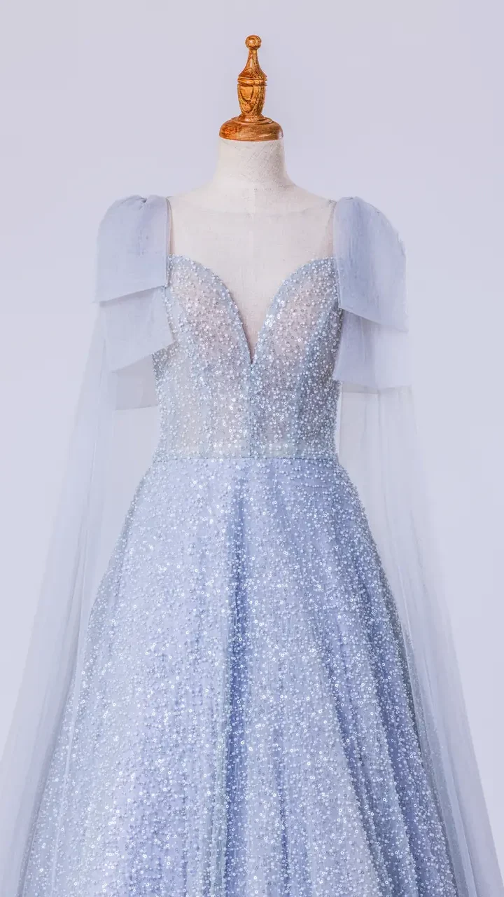 湖霧銀輝晚宴禮服