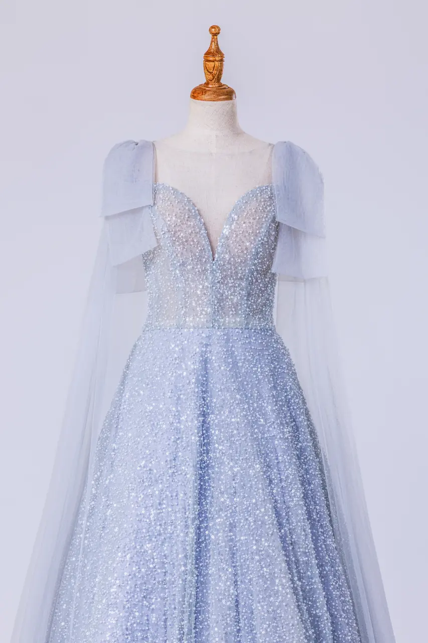 湖霧銀輝晚宴禮服