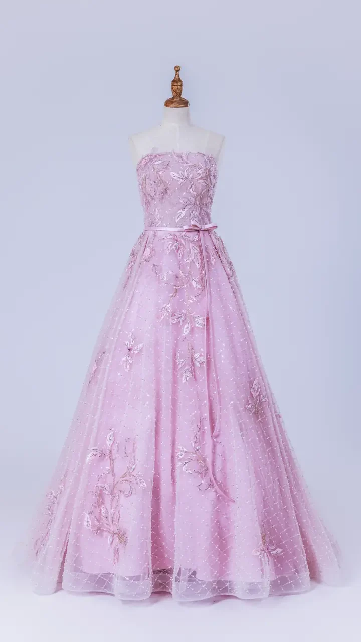 玫瑰雨徑晚宴禮服