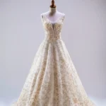 金葉沉靜晚宴禮服