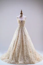 金葉沉靜晚宴禮服