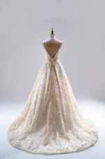 金葉沉靜晚宴禮服