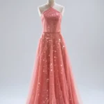 玫瑰氣泡晚宴禮服