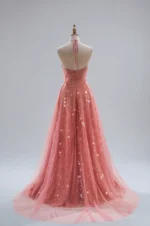 玫瑰氣泡晚宴禮服