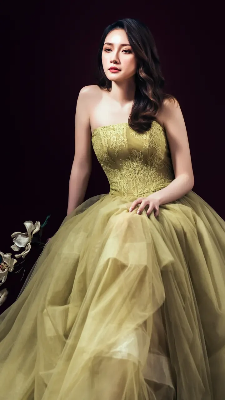 梔光黃昏晚宴禮服