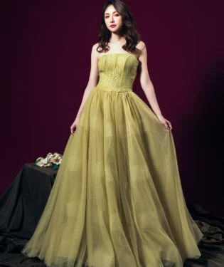梔光黃昏晚宴禮服
