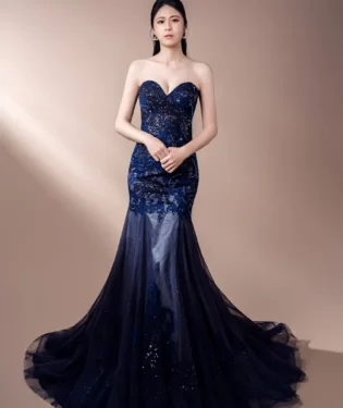 夜航藍語晚宴禮服