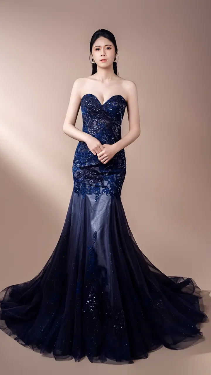 夜航藍語晚宴禮服