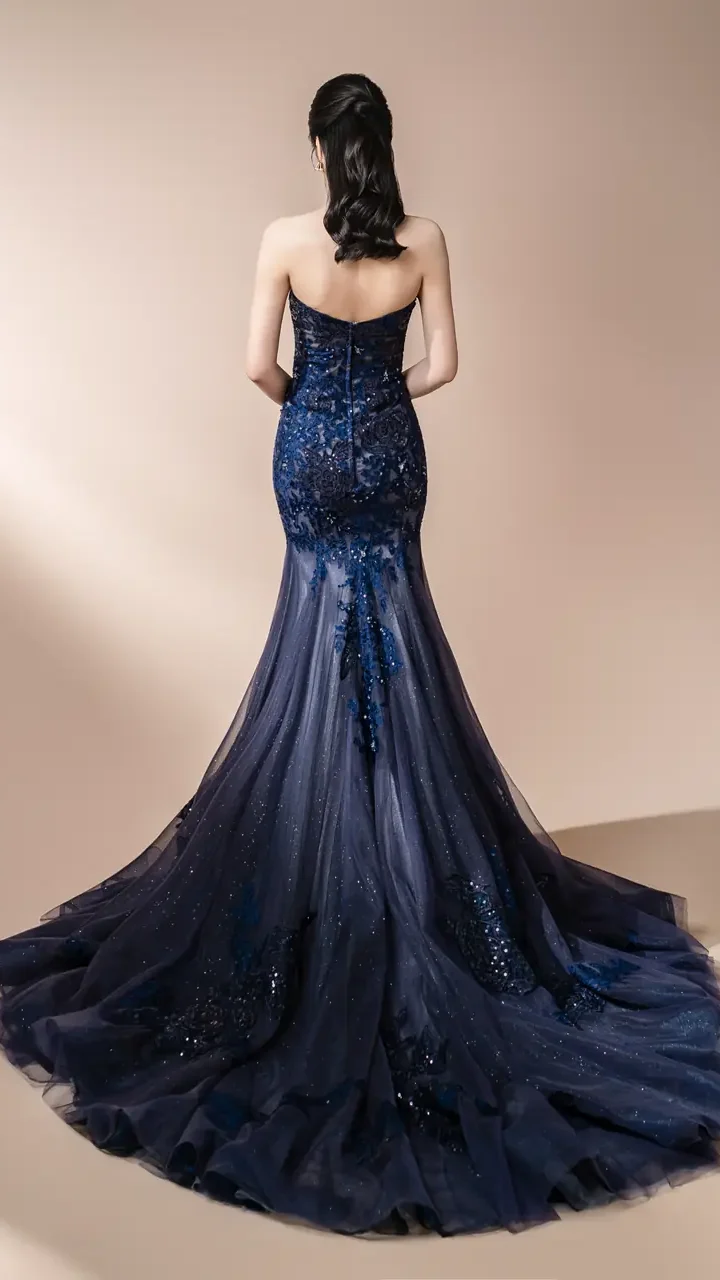 夜航藍語晚宴禮服