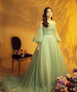 薄荷迷霧晚宴禮服