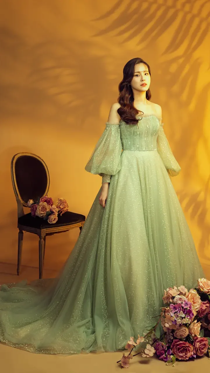 薄荷迷霧晚宴禮服