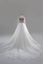 銀燼光語白紗禮服