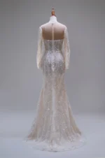 銀燼光語白紗禮服