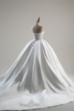 雪域沉語白紗禮服