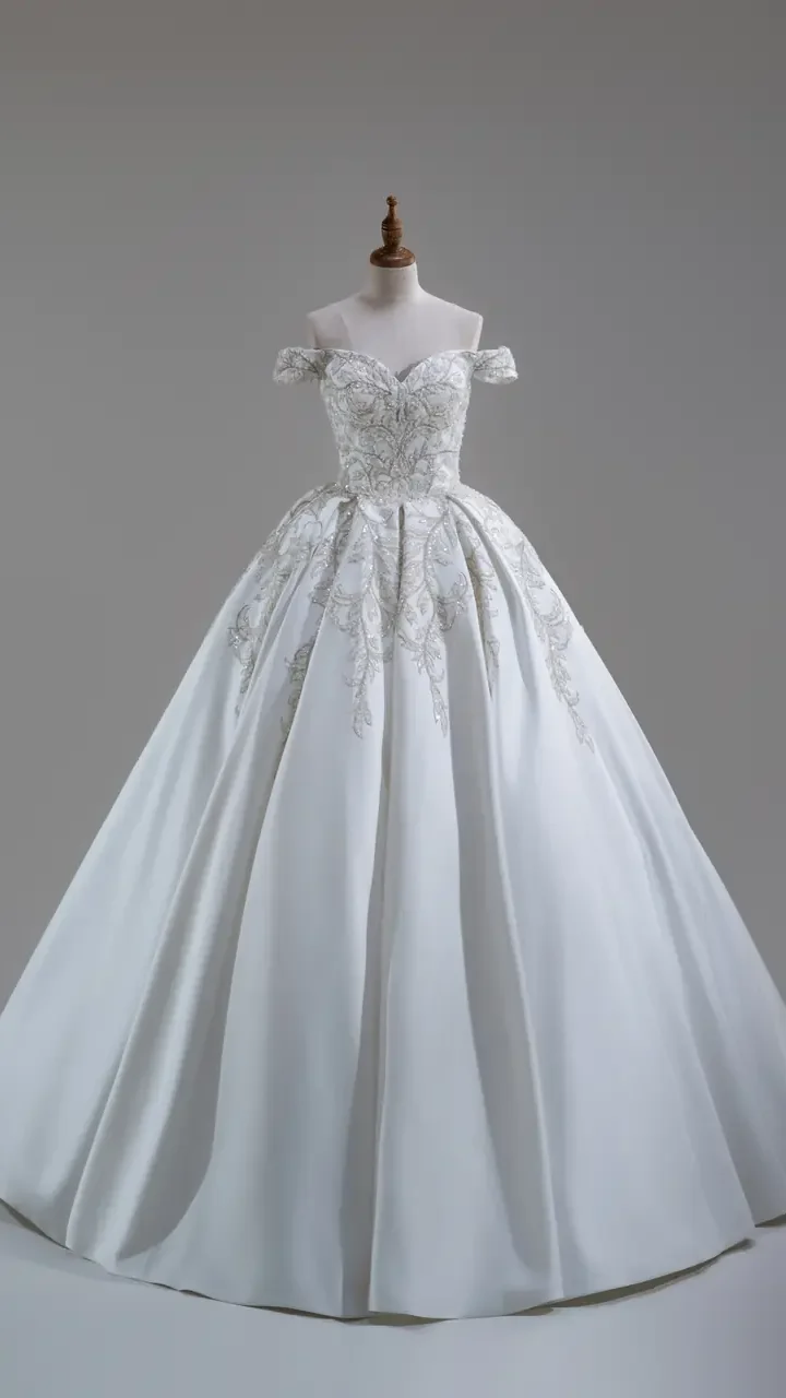 迴光宮廷白紗禮服