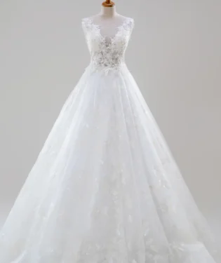 林語情書白紗禮服