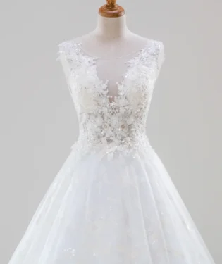 林語情書白紗禮服