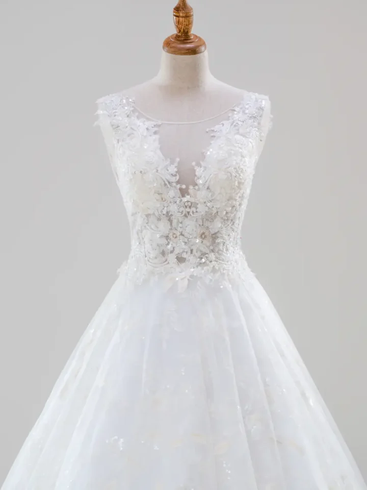 林語情書白紗禮服