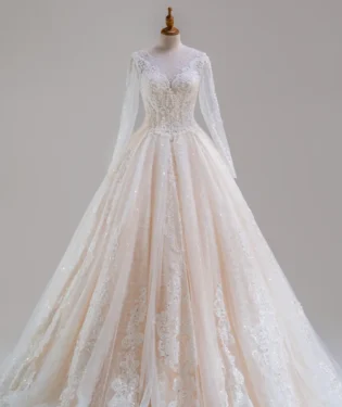 靜語詠嘆白紗禮服