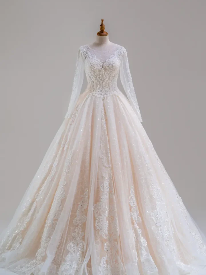 靜語詠嘆白紗禮服