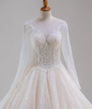 靜語詠嘆白紗禮服