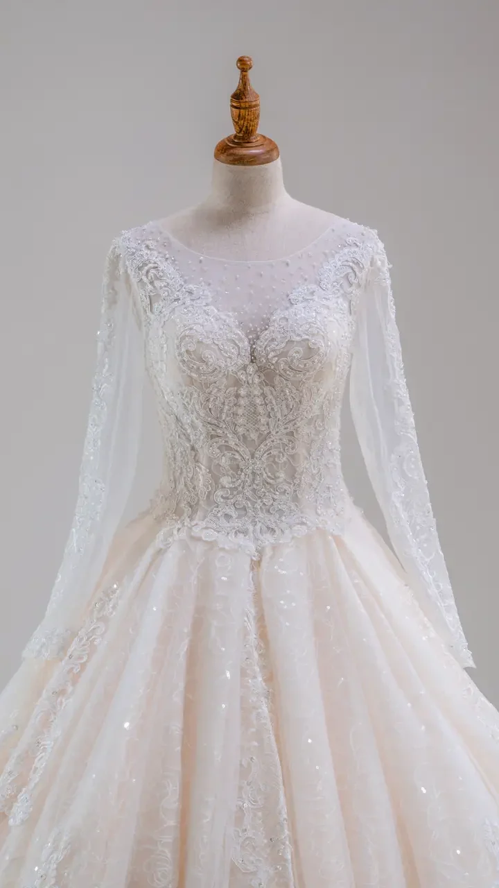 靜語詠嘆白紗禮服