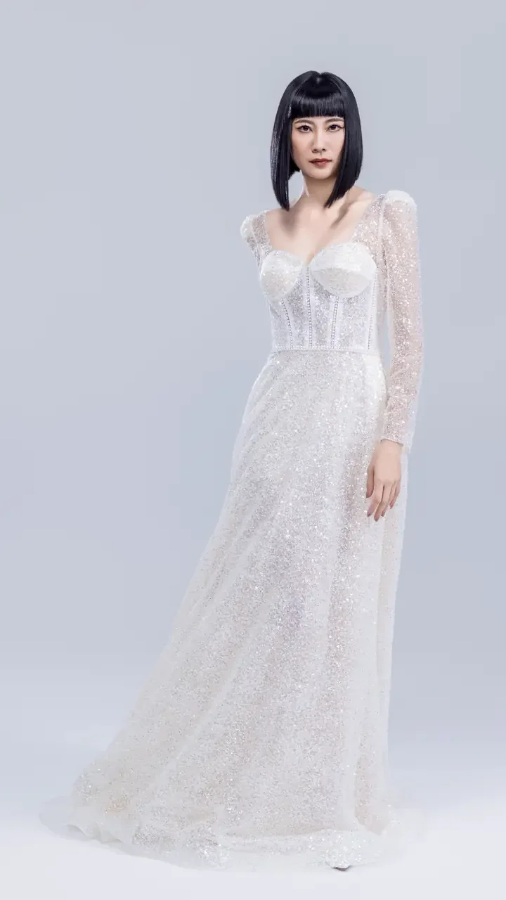 靜默光語白紗禮服