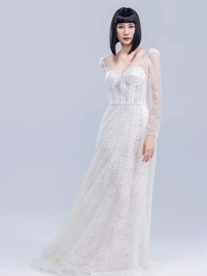 靜默光語白紗禮服