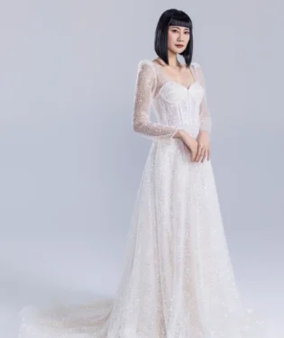 靜默光語白紗禮服