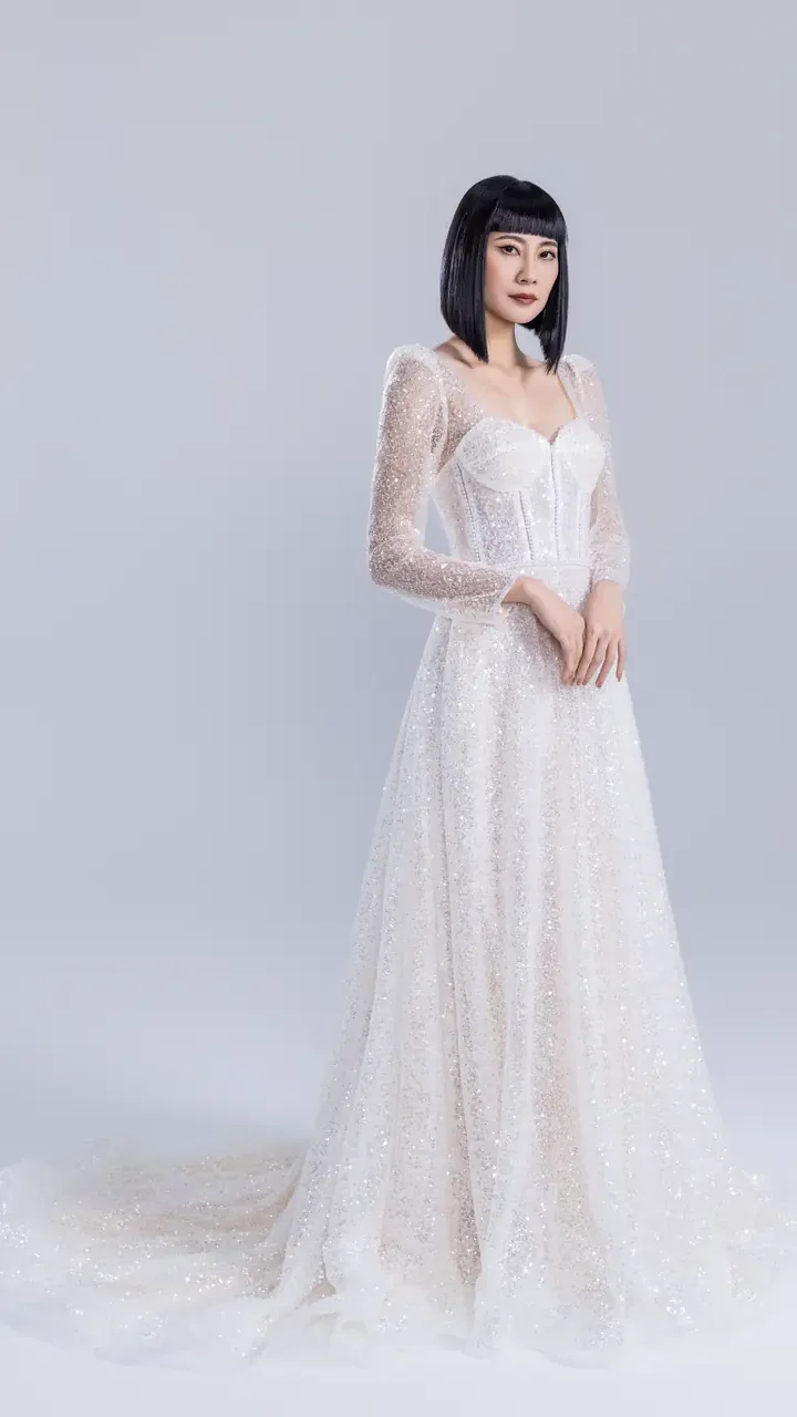 靜默光語白紗禮服