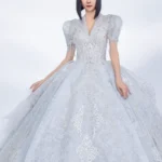 銀視界白紗禮服