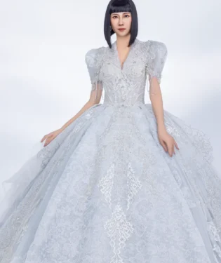 銀視界白紗禮服