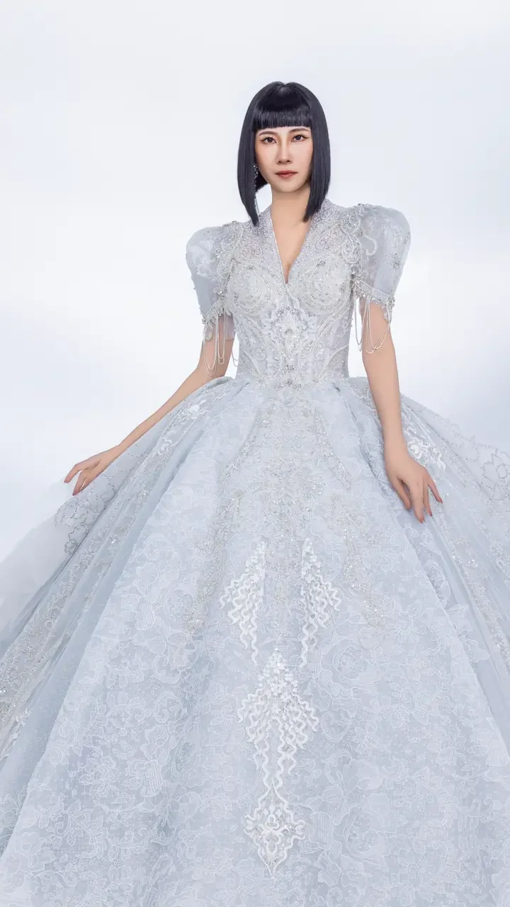 銀視界白紗禮服