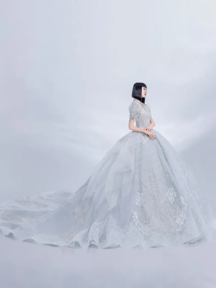 銀視界白紗禮服