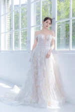 玻璃溫室白紗禮服