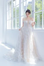 玻璃溫室白紗禮服