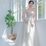 落塵語白紗禮服