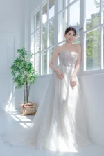 落塵語白紗禮服