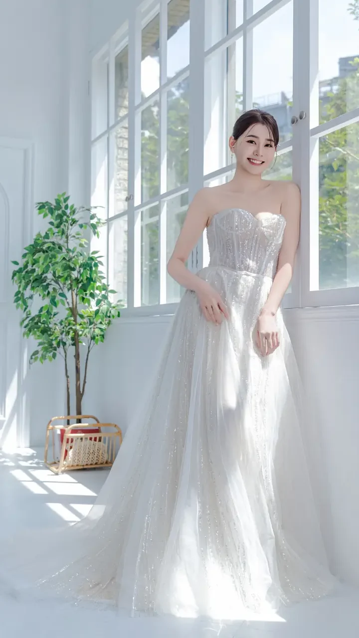 落塵語白紗禮服