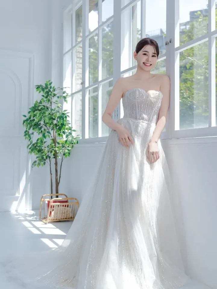 落塵語白紗禮服