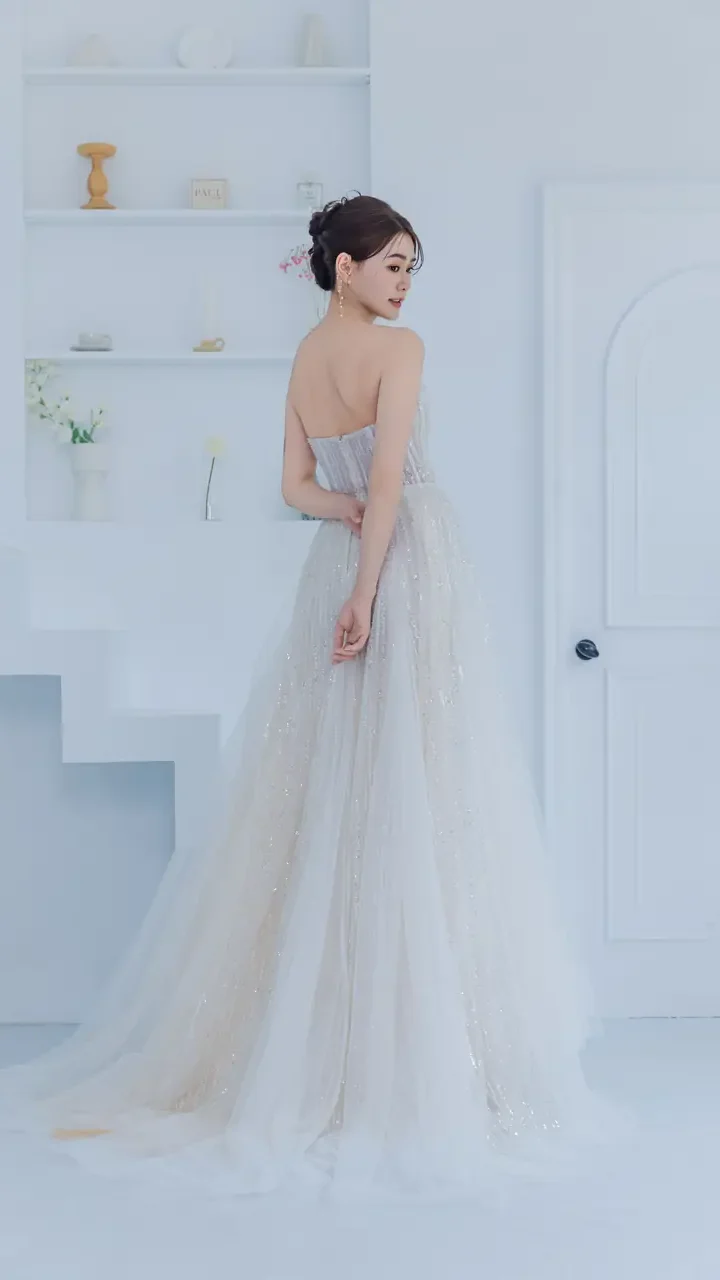 落塵語白紗禮服