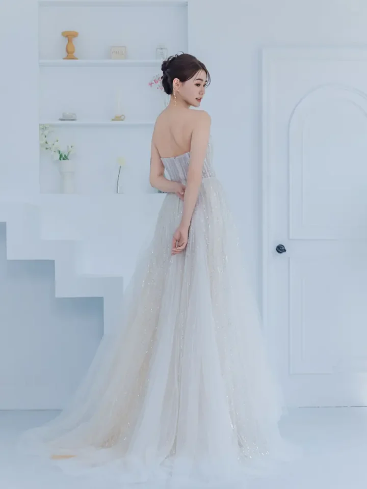 落塵語白紗禮服