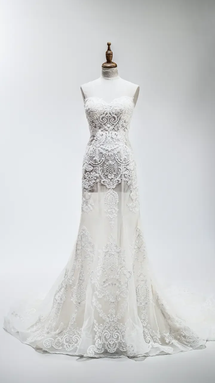 靜語石亭白紗禮服