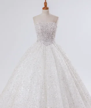 隕光之靜 白紗禮服