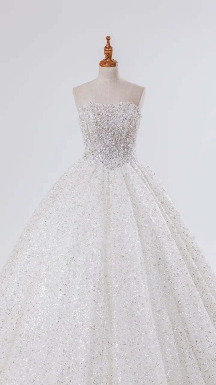 隕光之靜 白紗禮服